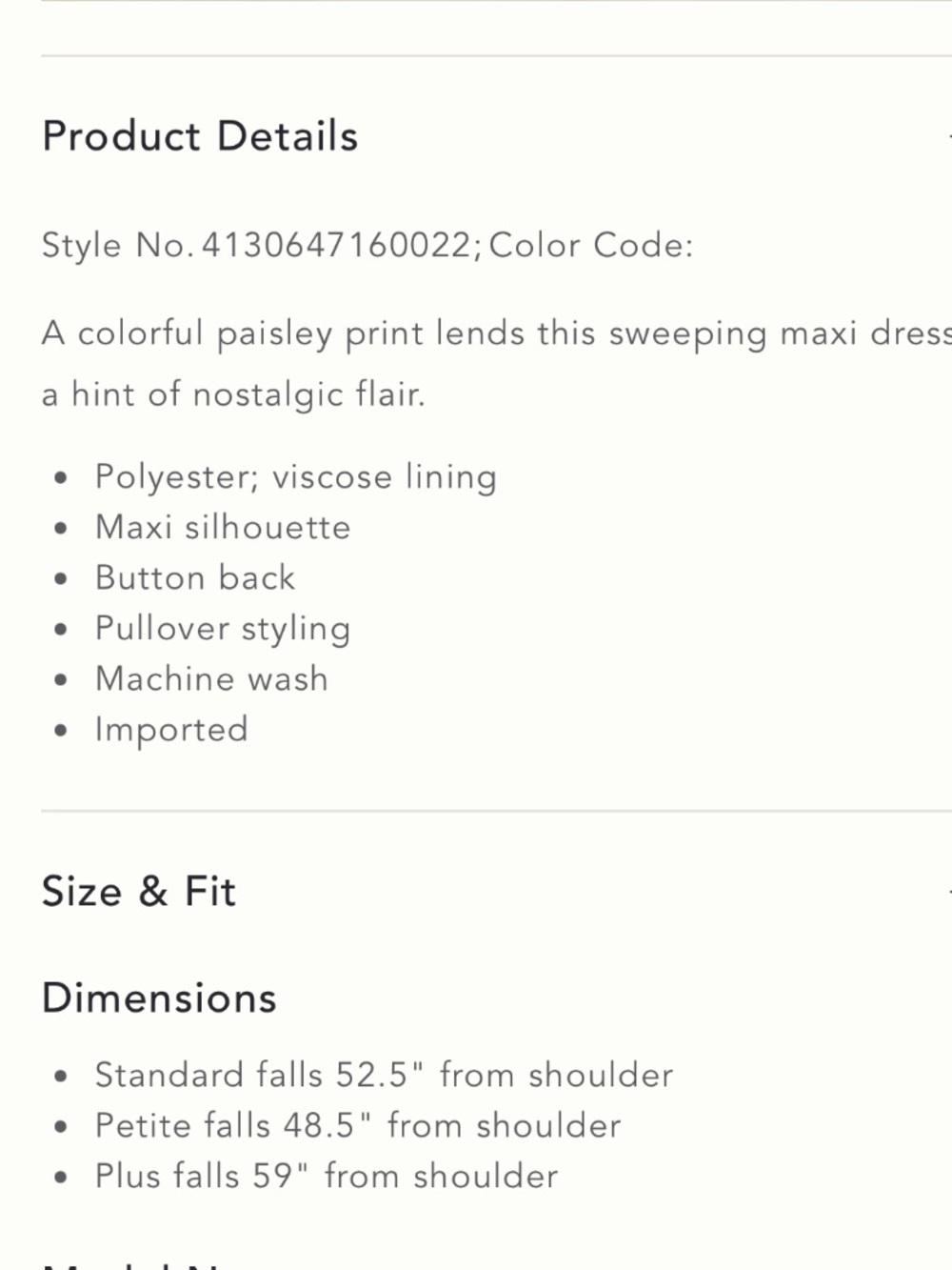 Anthropologie Dress Size 4 | Paisley Print Boho Flowy Maxi - Picture 15 of 15